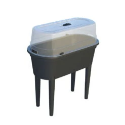 Hochbeet Mit Deckel, Anthrazit, L80 X B40 X H83 Cm 7 Hochbeet Mit Deckel, Anthrazit, L80 X B40 X H83 Cm -Gartenbedarf 0980250146 Hochbeet mit Beinen und Deckel anthrazit 2 88863