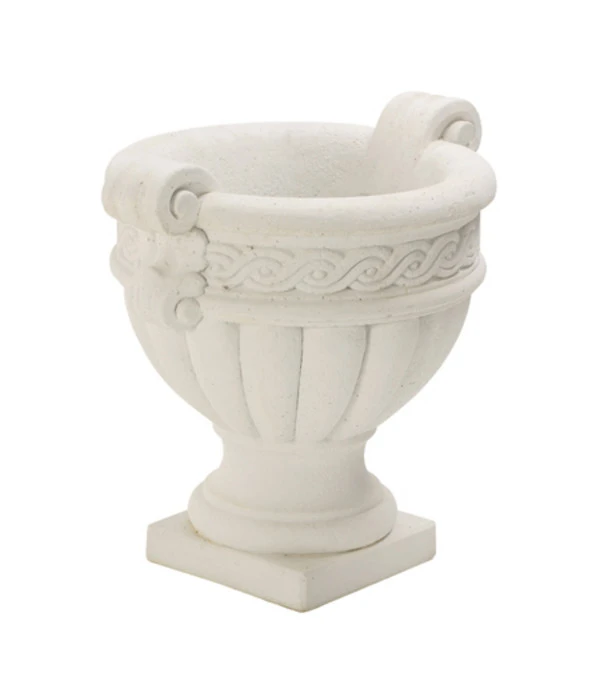 Fantasieco Stein-Vase Baden, Weiß, Ca. Ø45/H42 Cm 3 Fantasieco Stein-Vase Baden, Weiß, Ca. Ø45/H42 Cm