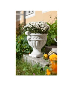 Fantasieco Stein-Vase Baden, Weiß, Ca. Ø45/H42 Cm 8 Fantasieco Stein-Vase Baden, Weiß, Ca. Ø45/H42 Cm -Gartenbedarf 2388742 WE MO 001 VaseMarmorWeiss46cm