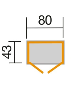 Weka Balkon-/Terrassenschrank 195, Ca. B80/H160/T43 Cm -Gartenbedarf 2916005 WE DE 001 WekaTerrassenschrank