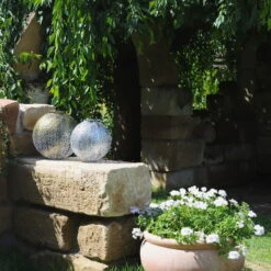 Kölle Solarlaterne Giant Damast, Gold Matt, Höhe 39 Cm, Ø 37 Cm -Gartenbedarf 2950100471 2950100470 Damast 1 113716