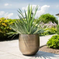 Pflanzgefäß 'Rowen', Gold, Ø 42 X H 41 Cm 13 Pflanzgefäß 'Rowen', Gold, Ø 42 X H 41 Cm -Gartenbedarf 3210801622 Pflanzgefaess Rowen gold D 42 x H 41 cm 1 114988