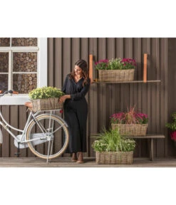 Van Der Leeden Rattan-Pflanzkasten, Graubraun 19 Van Der Leeden Rattan-Pflanzkasten, Graubraun -Gartenbedarf 3692761 3692506 3692548 WE MO 011 RattanPflanzkastenbraun