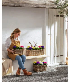 Van Der Leeden Rattan-Pflanzkasten, Graubraun 21 Van Der Leeden Rattan-Pflanzkasten, Graubraun -Gartenbedarf 3692761 3692548 3692506 WE MO 012 RattanPflanzkastenbraun
