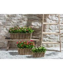 Van Der Leeden Rattan-Pflanzkasten, Graubraun 22 Van Der Leeden Rattan-Pflanzkasten, Graubraun -Gartenbedarf 3692761 3692548 3692506 WE MO 013 RattanPflanzkastenbraun