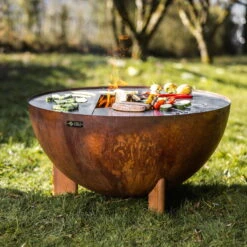 Edelstahl-Feuerstelle 'TRIA', Rost, 100 X 55 X 100 Cm 17 Edelstahl-Feuerstelle 'TRIA', Rost, 100 X 55 X 100 Cm -Gartenbedarf 3920100752 Feuerstelle TRIA rost 2 110902