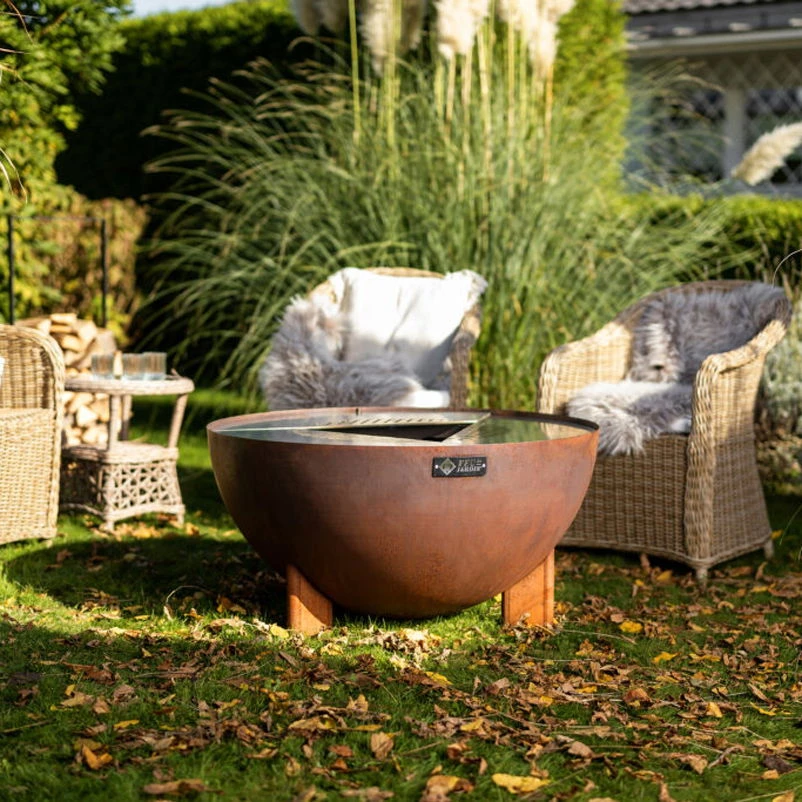 Edelstahl-Feuerstelle 'TRIA', Rost, 100 X 55 X 100 Cm 3 Edelstahl-Feuerstelle 'TRIA', Rost, 100 X 55 X 100 Cm