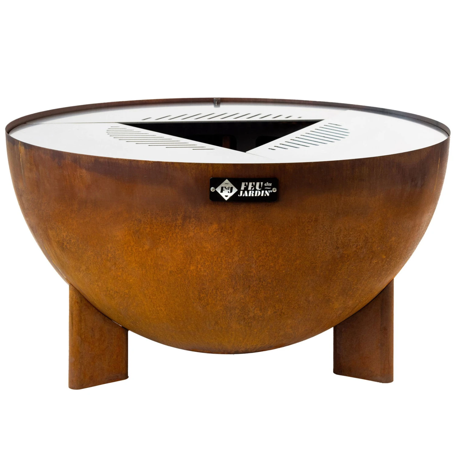 Edelstahl-Feuerstelle 'TRIA', Rost, 100 X 55 X 100 Cm 4 Edelstahl-Feuerstelle 'TRIA', Rost, 100 X 55 X 100 Cm – Bild 2