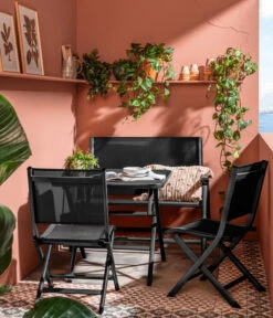 Dehner Klappstuhl Chicago -Gartenbedarf 4422382 WE MO 001 BalkongruppeChicago