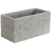 Dehner Leichtbeton-Kasten Rock, Rechteckig, Grau