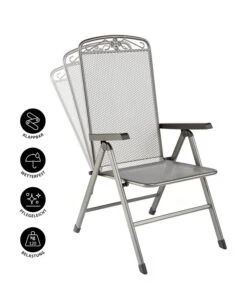 MWH Klapp-Gartensessel Savoy 17 MWH Klapp-Gartensessel Savoy -Gartenbedarf 5312095 WE IG 001 KLAPPSESSELSAVOYEGRAU