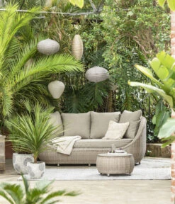 Dehner Lounge Bari, 2-teilig -Gartenbedarf 6657381 WE MO 001 DehnerLoungesofaBari