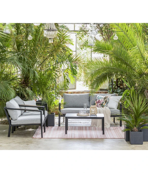 Dehner Alu-Lounge New York, 4-teilig 9 Dehner Alu-Lounge New York, 4-teilig – Bild 7