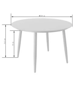 Dehner Tisch Delphi, Ca. Ø110/H74,5 Cm 13 Dehner Tisch Delphi, Ca. Ø110/H74,5 Cm -Gartenbedarf 6702351 WE FS 004 TischDelphiNEu