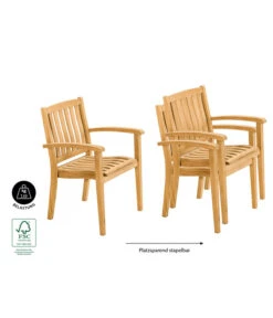 Dehner Stapelsessel Havanna -Gartenbedarf 6708309 WE IG 001 StapelstuhlHavanna