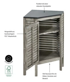 Dehner Eckschrank Southampton, Ca. B50/H90/T50 Cm 12 Dehner Eckschrank Southampton, Ca. B50/H90/T50 Cm -Gartenbedarf 6713531 WE IG 001 EckschrankSouthamptonGrau