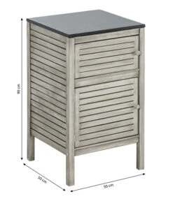 Dehner Schrank Southampton, Ca B50/H90/T50 Cm -Gartenbedarf 6713663 WE BG 001 SchrankSouthampton50Grau
