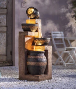 Dehner Polyresin-Gartenbrunnen Monterry, Ca. H117,5 Cm -Gartenbedarf 6742472 WE MO 003 DehnerPolyresinGartenbrunnenMonterryNEU