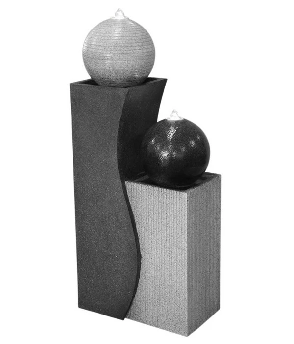Dehner Polyresin-Gartenbrunnen Ying Yang, Ca. H94 Cm 4 Dehner Polyresin-Gartenbrunnen Ying Yang, Ca. H94 Cm – Bild 2