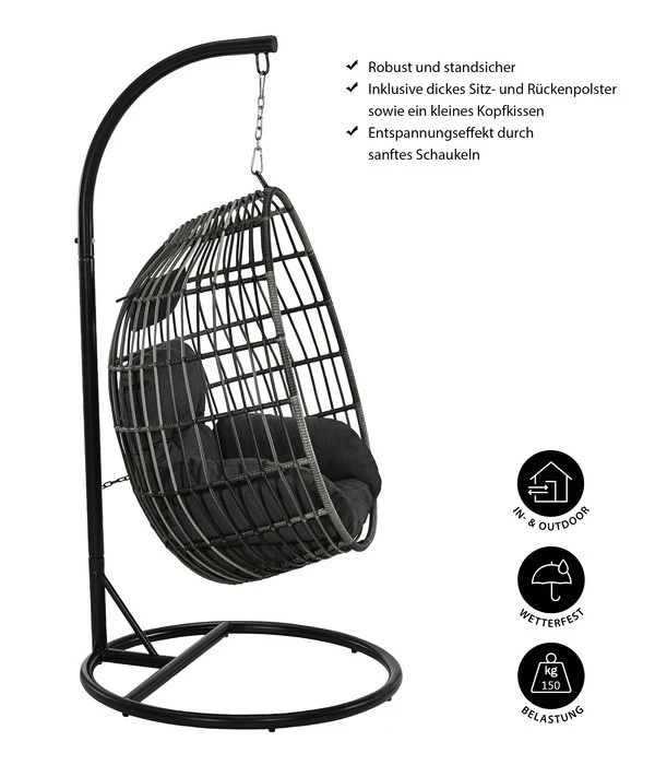 Dehner Hängesessel Maui 5 Dehner Hängesessel Maui – Bild 3