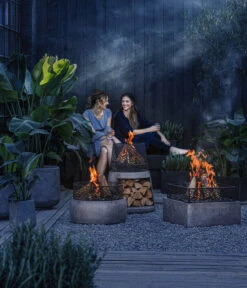 Feuerschale Gran Canaria, Ca. Ø54/H72 Cm -Gartenbedarf 6870513 WE MO 001 Feuerschalen