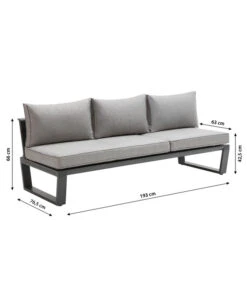 Dehner Liegenset Bellevue, 3-teilig -Gartenbedarf 6894182 WE BG 001 LiegesetBellevueNEU