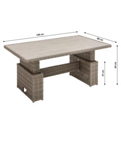 Dehner Geflechtlounge Bologna, 5-teilig 32 Dehner Geflechtlounge Bologna, 5-teilig -Gartenbedarf 6903447 WE BG 004 LoungeBolognaNEU