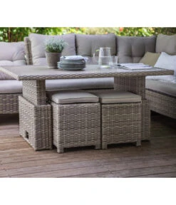 Dehner Geflechtlounge Bologna, 5-teilig 25 Dehner Geflechtlounge Bologna, 5-teilig -Gartenbedarf 6903447 WE MO 002 LoungeBolognaNEU