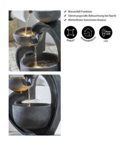 Dehner Polyresin-Gartenbrunnen Heart, Ca. H72,5 Cm -Gartenbedarf 6911218 WE IG 001 DehnerPolyresinGartenbrunnenHeart