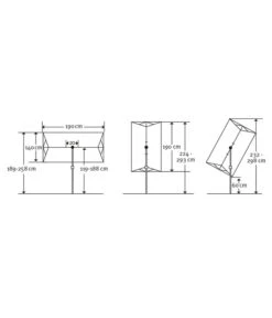 Schneider Sonnenschirm Novara, Rechteckig, Ca. B190/T140 Cm -Gartenbedarf 6953541 WE BG 001 SchneiderSonnenschirmNovarasilvergrau