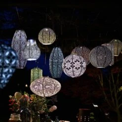 Solarlaterne 'Oval 40', Gold, Ø 40 X 27 Cm -Gartenbedarf 72462 lumiz EB8 3348 123926